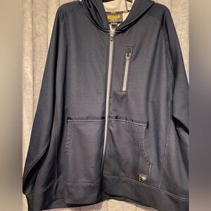 Men’s Blue Rebar Ariat Full Zip Hoodie Size XXXL Used